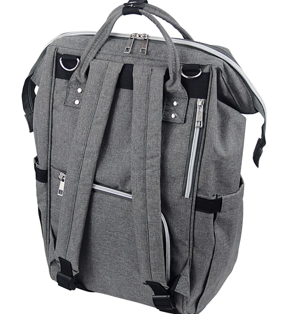 Dooky Pusletasker>Pusletaske Rygsæk - Stor - Grey Melange