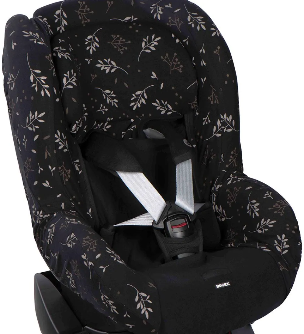 Dooky Autostole>Sædeovertræk Til Autostol 1 - Romantic Leaves - Sort
