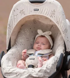 Dooky Autostole>Sædeovertræk Til Autostol - 0+ - Romantic Leaves - Beige