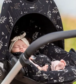 Dooky Autostole|Sædeovertræk Til Autostol - 0+ - Romantic Leaves - Sort