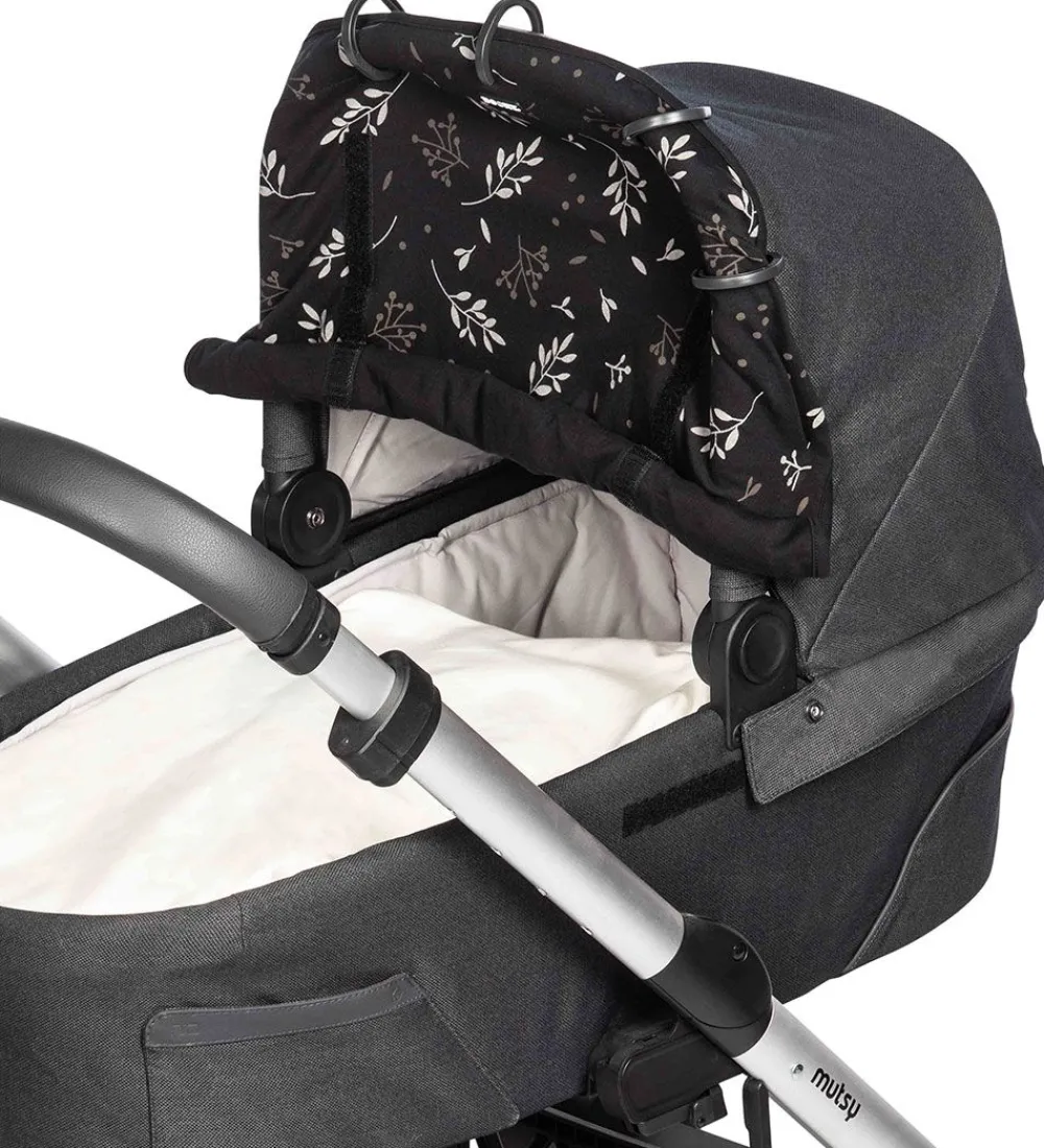 Dooky Solsejl|Klapvogne|Solsejl - Universal - UV50+ - Romantic Leaves Black