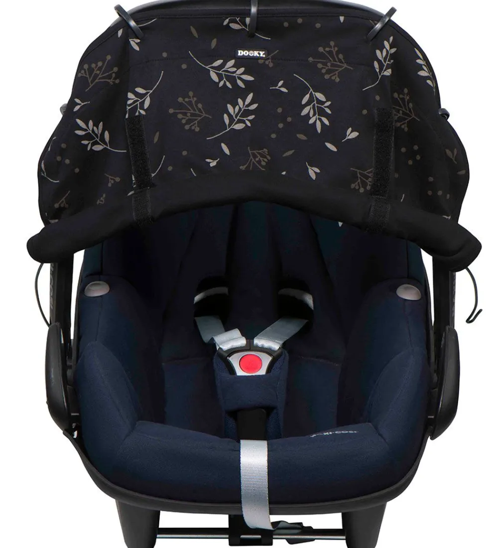Dooky Solsejl|Klapvogne|Solsejl - Universal - UV50+ - Romantic Leaves Black