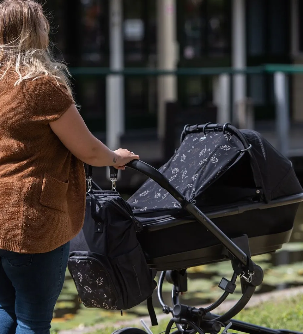 Dooky Solsejl|Klapvogne|Solsejl - Universal - UV50+ - Romantic Leaves Black