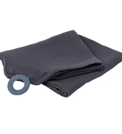 Doomoo Bideringe|Stofbleer|Ammetæppe m. Bidering - Musselin - 100x85 cm - Grå