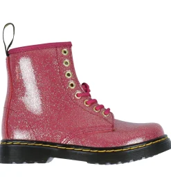 Dr. Martens Støvler|Støvler - 1460 J - Nebula Glitter - Fuchsia/Silver