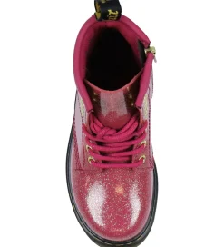 Dr. Martens Støvler|Støvler - 1460 J - Nebula Glitter - Fuchsia/Silver