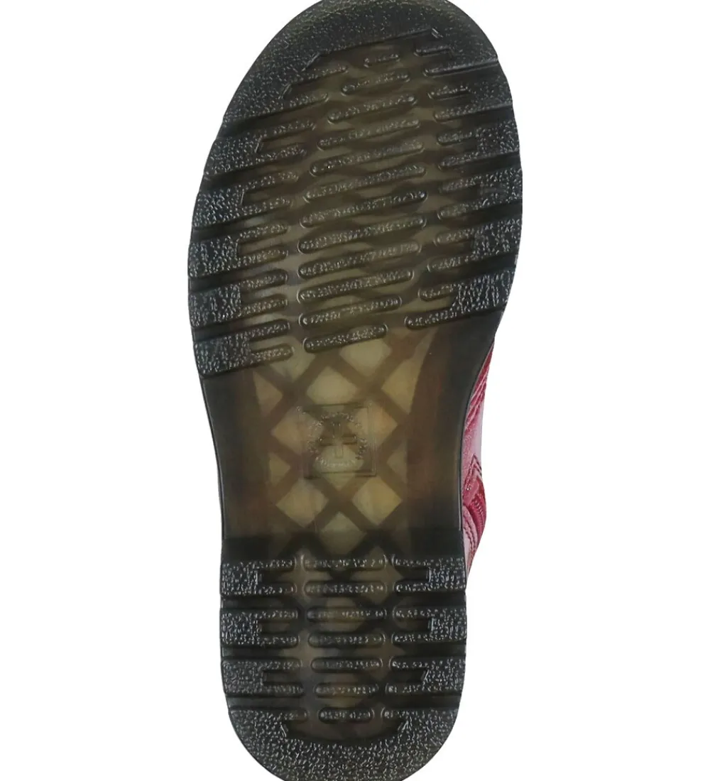 Dr. Martens Støvler|Støvler - 1460 J - Nebula Glitter - Fuchsia/Silver