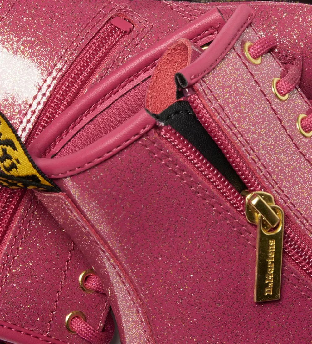 Dr. Martens Støvler|Støvler - 1460 J - Nebula Glitter - Fuchsia/Silver