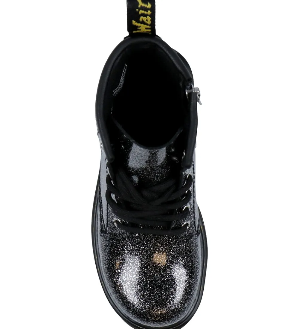 Dr. Martens Støvler|Støvler - 1460 J - Nebula Glitter - Black/Silver/Neb