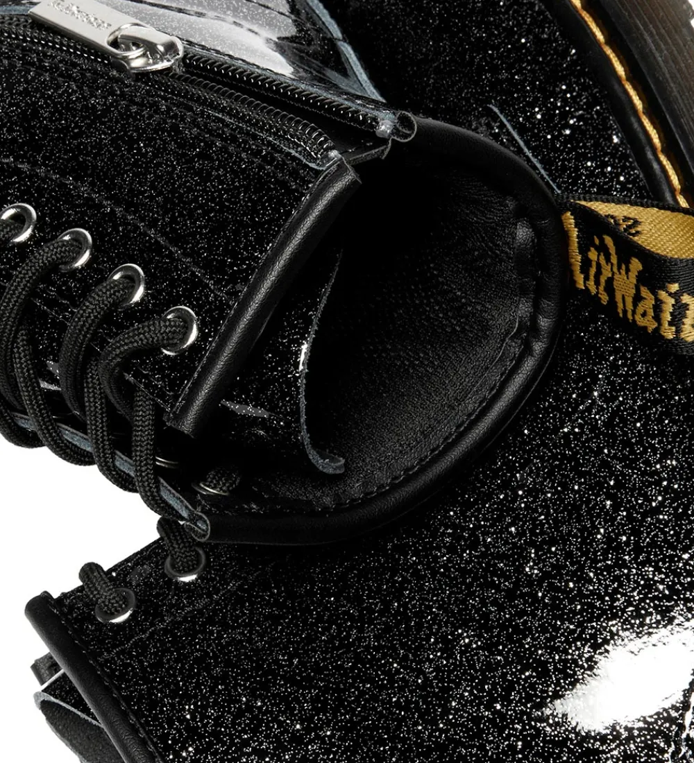 Dr. Martens Støvler|Støvler - 1460 J - Nebula Glitter - Black/Silver/Neb
