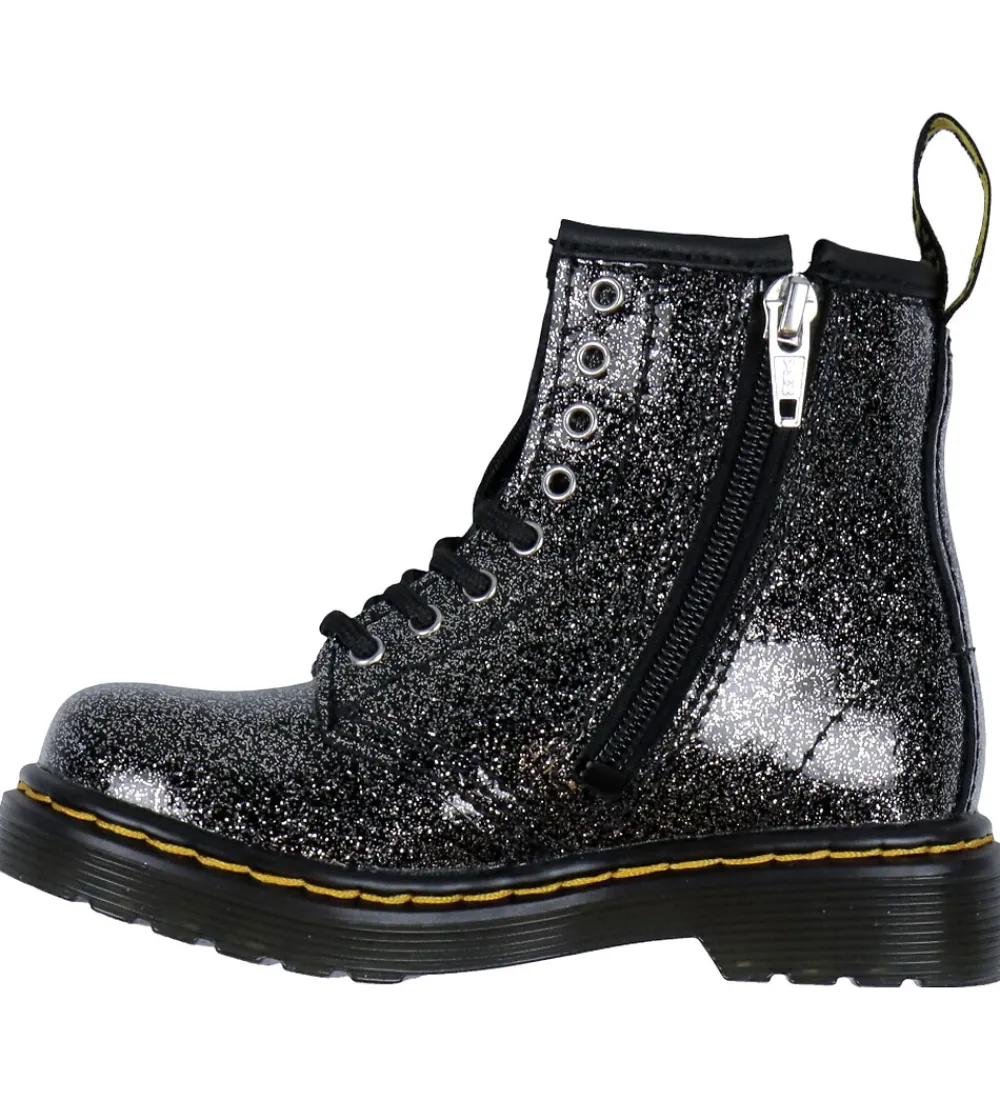 Dr. Martens Støvler>Støvler - 1460 T - Nebuls Glitter - Black/Silver