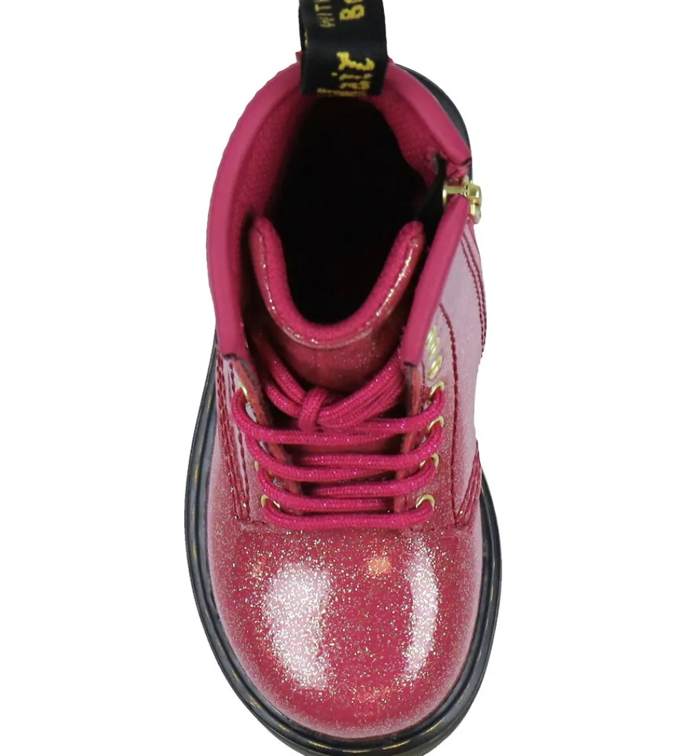 Dr. Martens Støvler>Støvler - 1460 T - Nebuls Glitter - Fuchsia/Silver/G