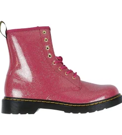 Dr. Martens Støvler>Støvler - 1460Y - Nebula Glitter - Fuchsia/Silver/Go