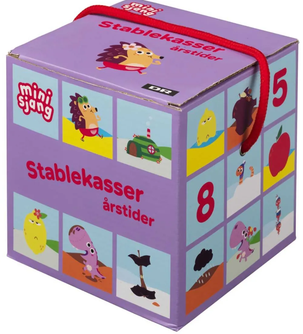 DR Stablelegetøj|Stablekasser - Børste - 10 Stablekasser - Årstider