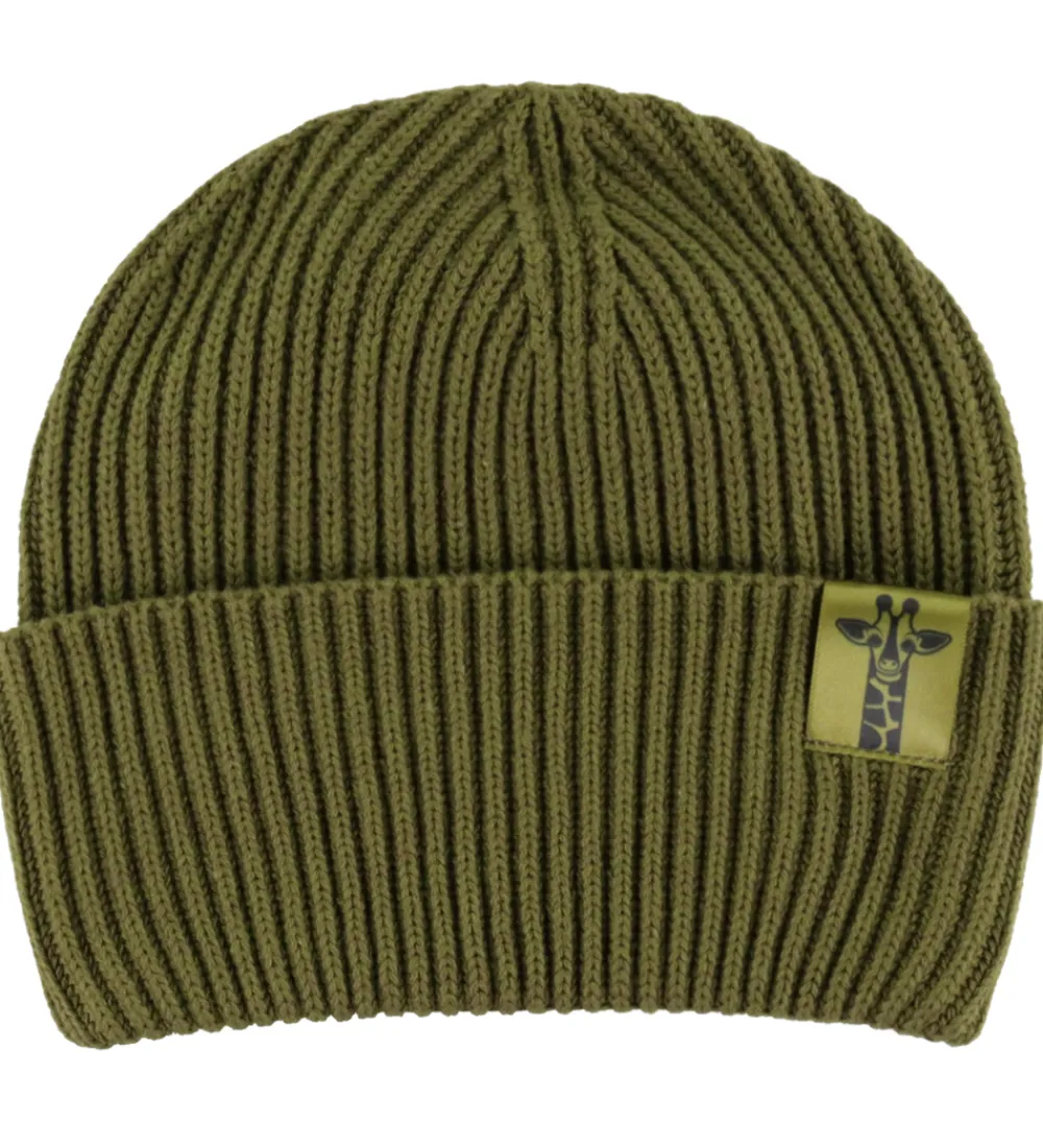 Børn DYR Huer Og Hatte>-Cph Hue - Rib - Strik - land - Olive