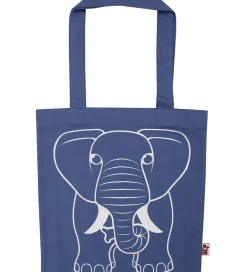 DYR Shoppers>-Cph Shopper - shopper - Dusty Blue m. Elefant