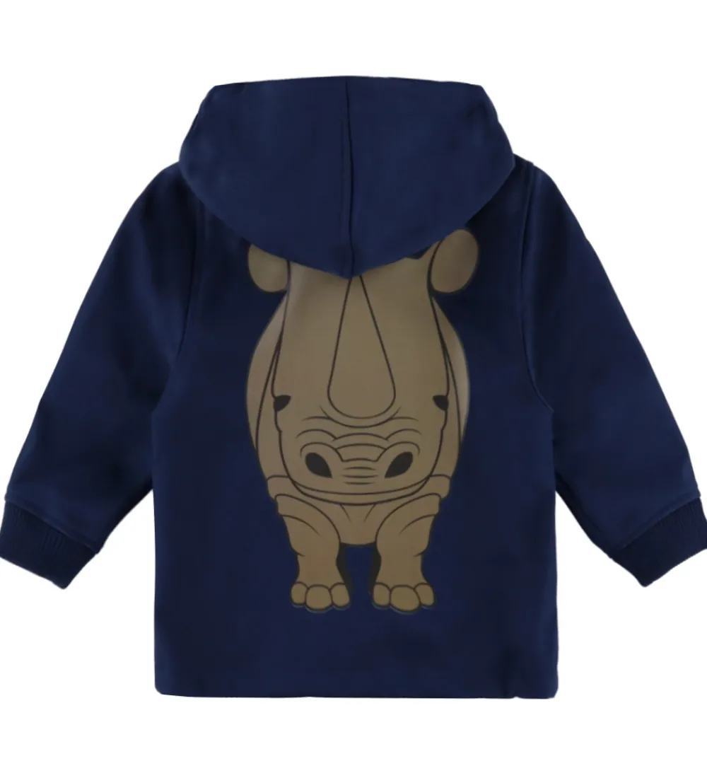 Børn DYR Softshell>-Cph Softshelljakke - evild - Navy m. Næsehorn