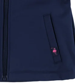 Børn DYR Softshell|-Cph Softshelljakke - evild - Navy m. Flamingo