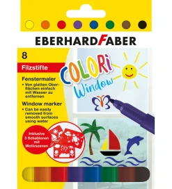Eberhard Faber Tuscher Og Farver|Tuscher Til Vinduer - 8 stk