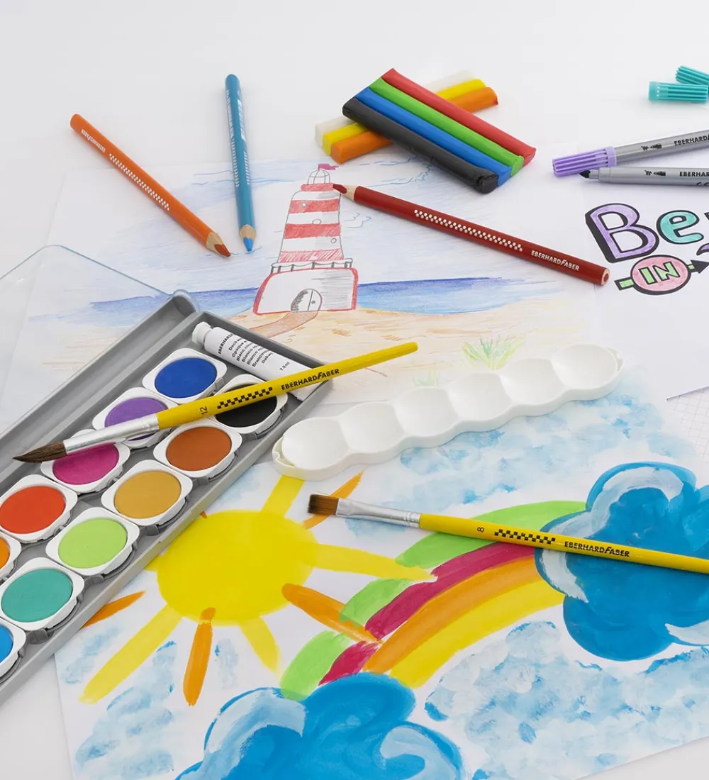 Eberhard Faber Maling|Vandfarver - 12 stk.