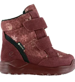 Ecco Vinterstøvler>Vinterstøvler - Tex - Urban Mini I High - Dark Ruby/Snowfla