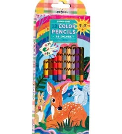 Eeboo Tuscher Og Farver|Kreativ Leg|Farveblyanter - Dobbeltsidet - 12-pak