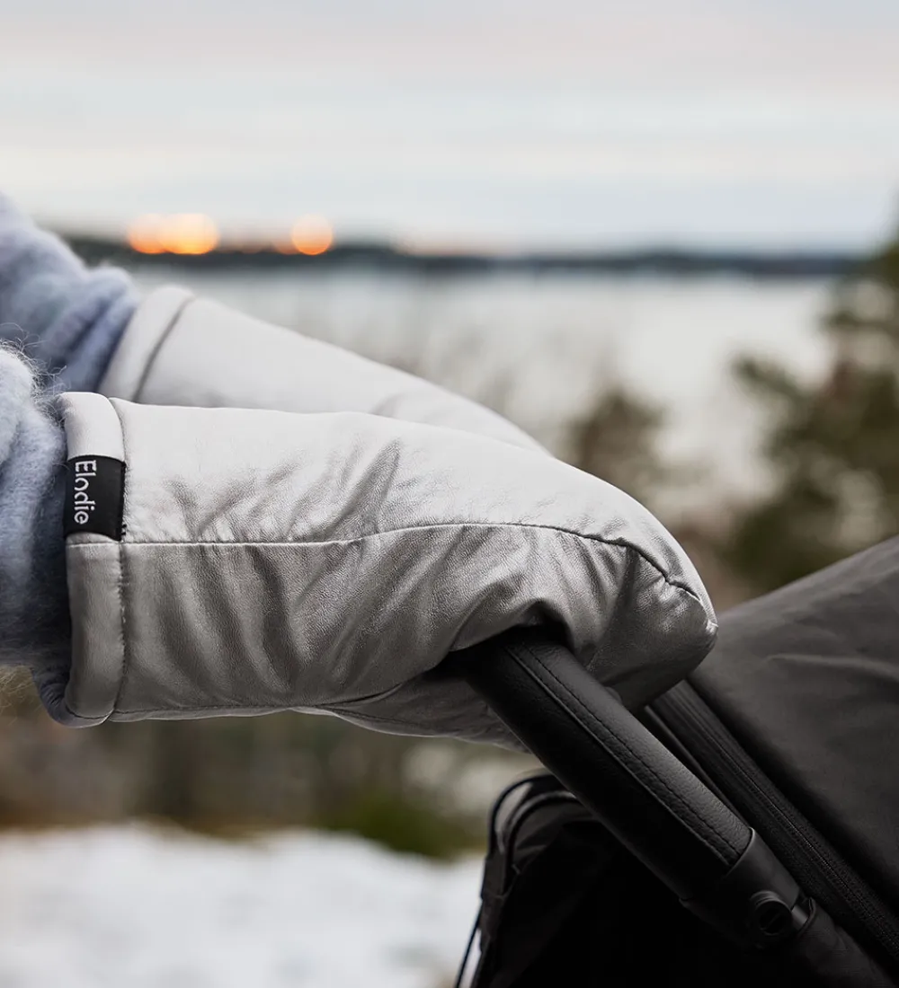 Elodie Details Barnevognsudstyr|Barnevognshandsker>Barnevognsluffer - Silver Sheen