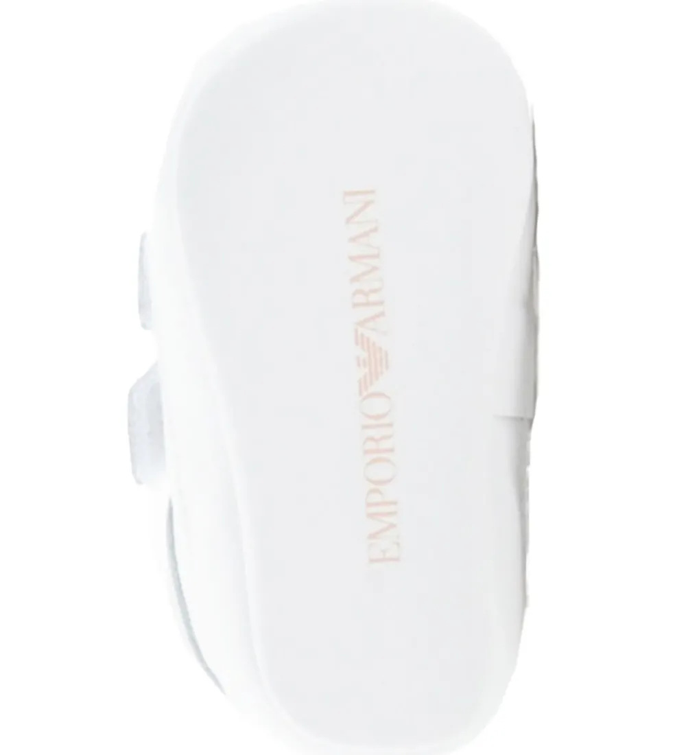 Emporio Armani Skindfutter|Hjemmesko - Hvid m. Rosa