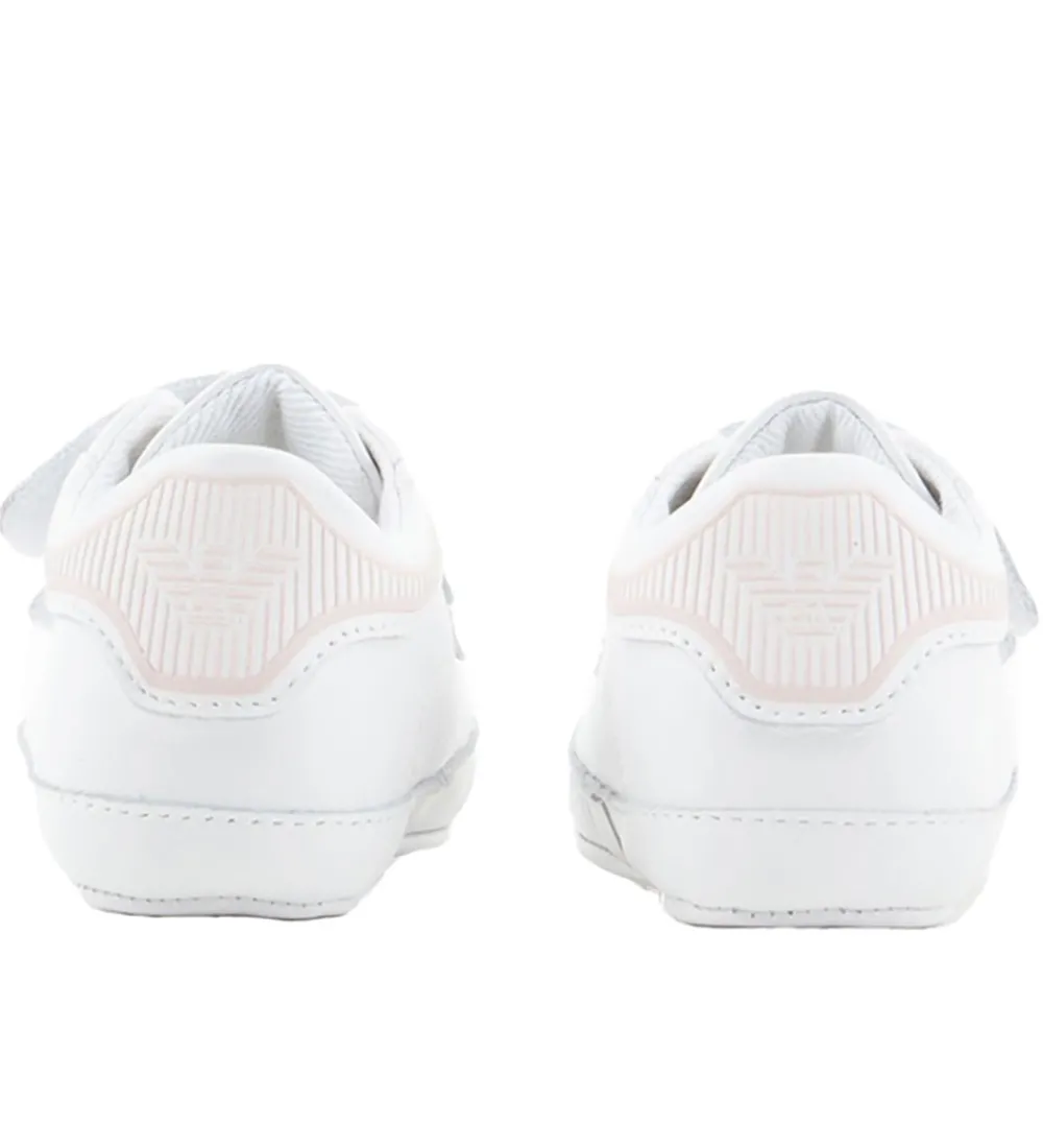 Emporio Armani Skindfutter|Hjemmesko - Hvid m. Rosa