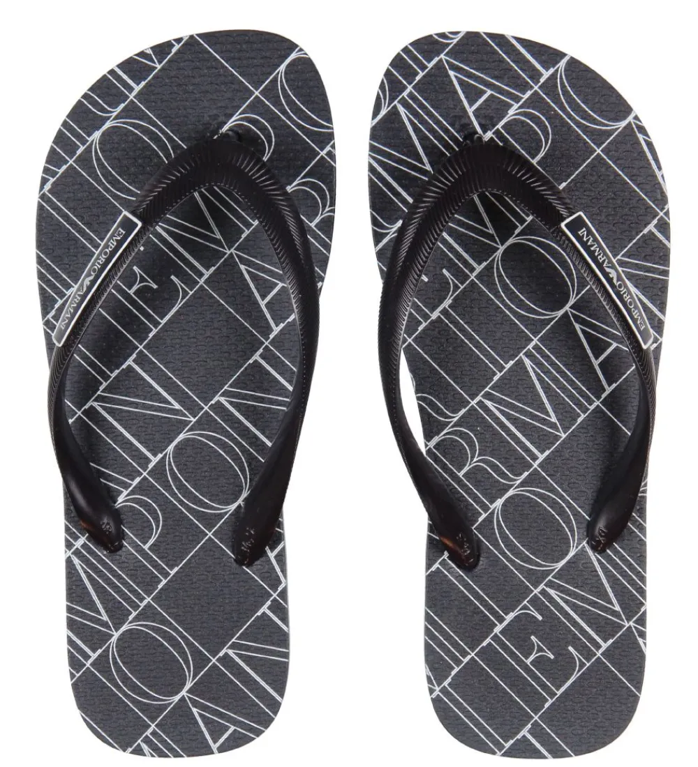 Emporio Armani Klipklappere|Klipklapper - Navy m. Mønster