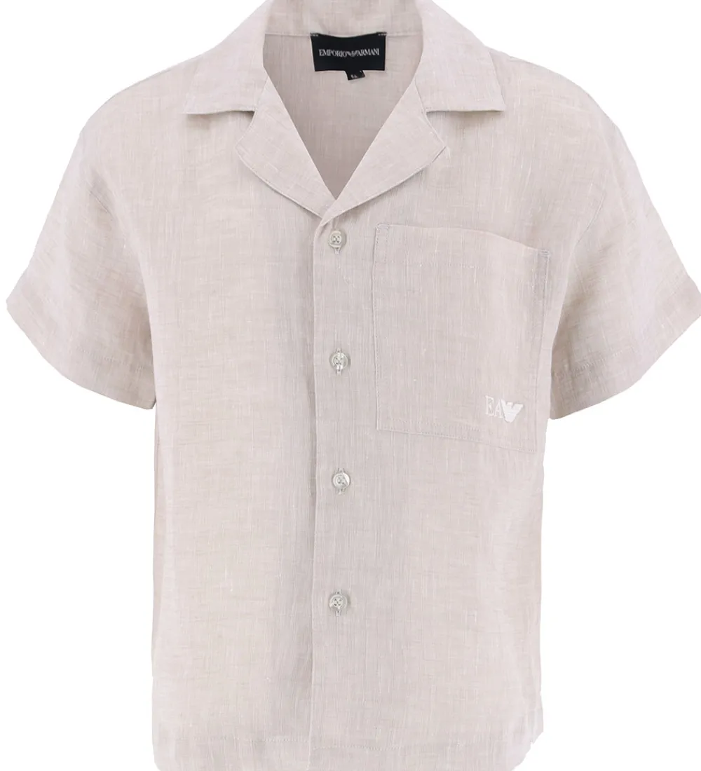 Børn Emporio Armani Konfirmationstøj|Skjorte - Beige