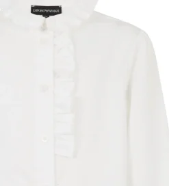 Børn Emporio Armani Konfirmationstøj|Skjorte - Hvid m. Print