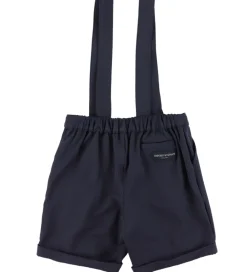 Børn Emporio Armani Konfirmationstøj></noscript>Sæt - Skjorte/Shorts - Dark Navy/Hvid