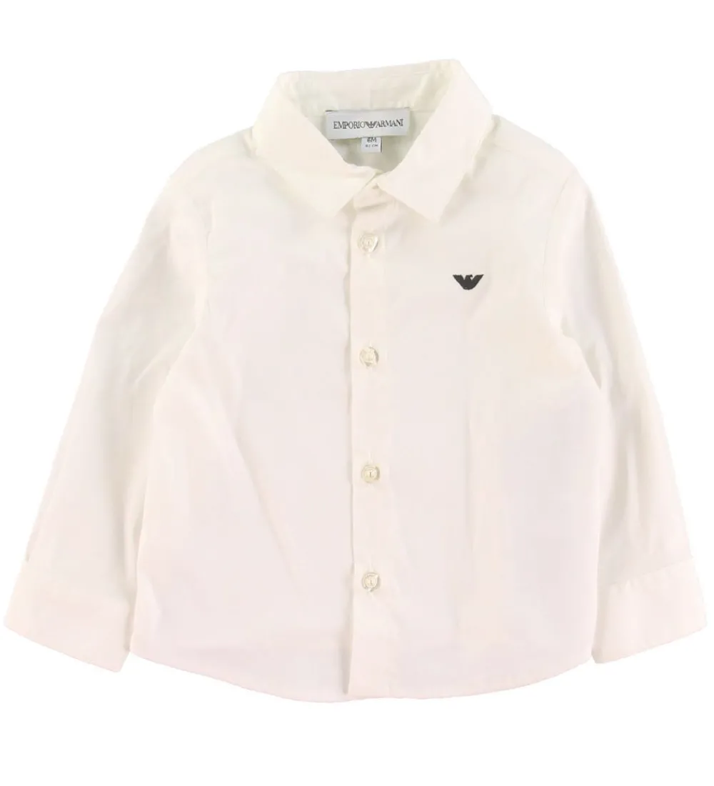 Børn Emporio Armani Jakkesæt Og Blazers>Sæt - Skjorte/Vest/Bukser - Sort/Hvid