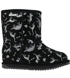 EMU Australia Bamsestøvler>Bamsestøvler - Tex - Reflective Dino Brumby - Sort