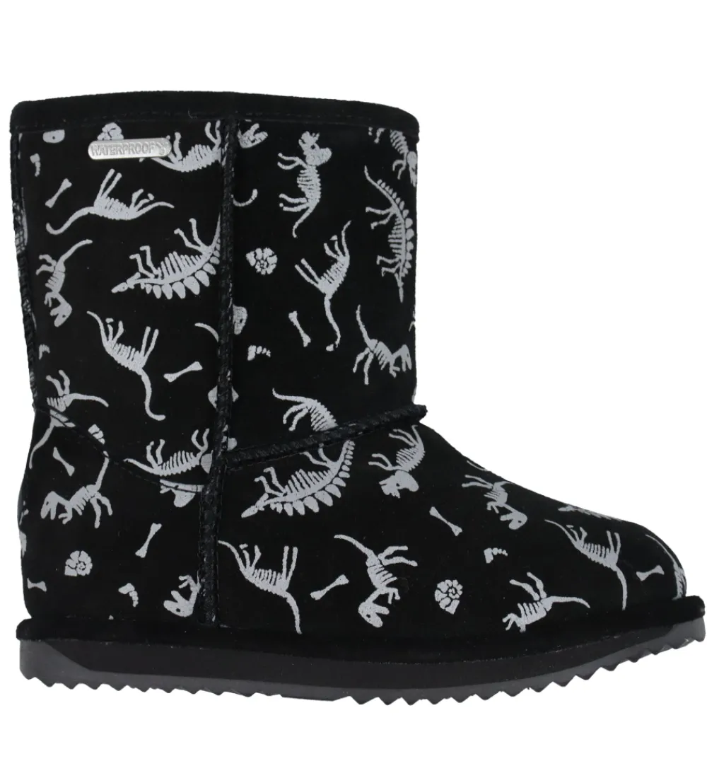 EMU Australia Bamsestøvler>Bamsestøvler - Tex - Reflective Dino Brumby - Sort