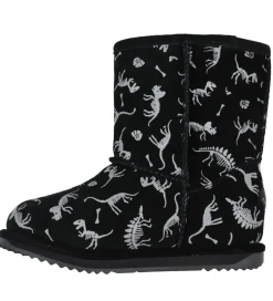 EMU Australia Bamsestøvler>Bamsestøvler - Tex - Reflective Dino Brumby - Sort