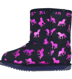 EMU Australia Bamsestøvler|Bamsestøvler - Rainbow Unicorn Brumby - Midnight m