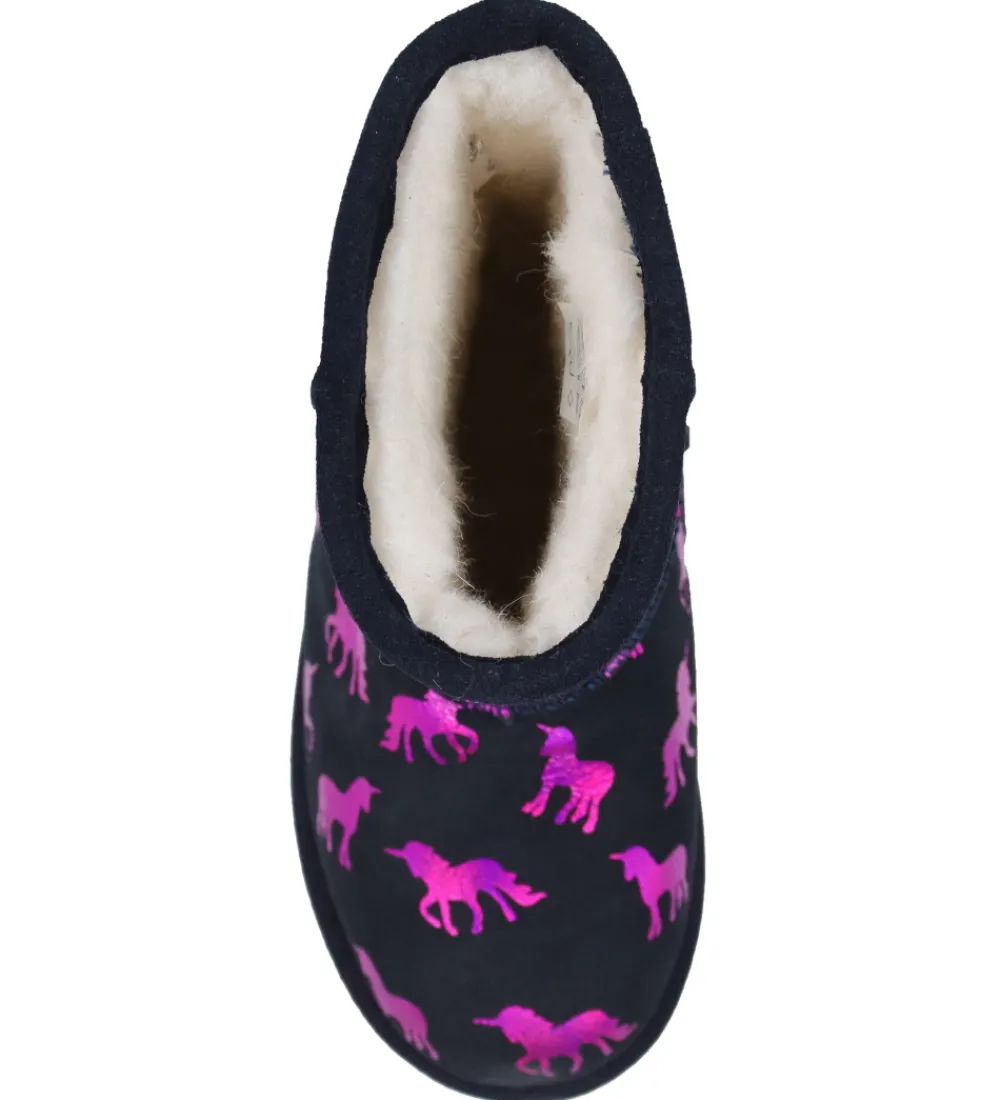 EMU Australia Bamsestøvler|Bamsestøvler - Rainbow Unicorn Brumby - Midnight m
