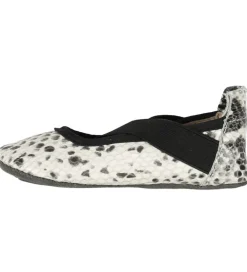 En Fant Ballerinaer|Ballerina Hjemmesko - Grå Slange