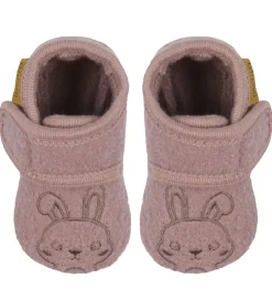 En Fant Hjemmesko|Hjemmesko - Uld - Marron m. Kanin