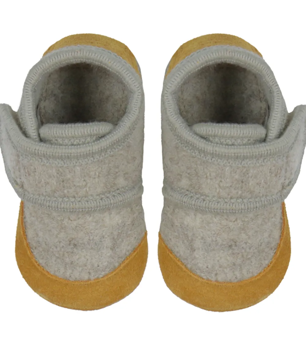 En Fant Hjemmesko>Hjemmesko - Uld - Sand Melange