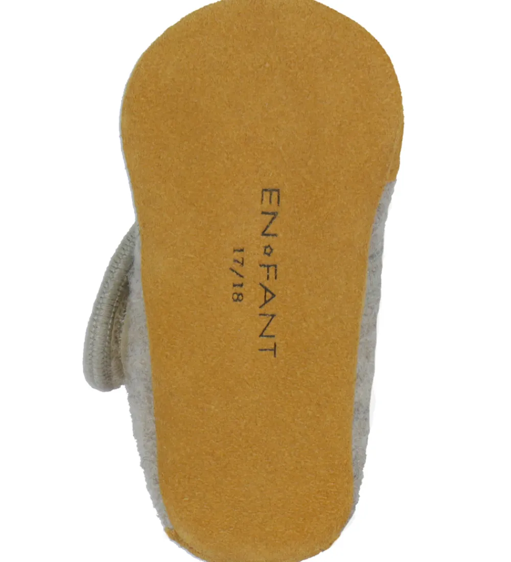 En Fant Hjemmesko>Hjemmesko - Uld - Sand Melange