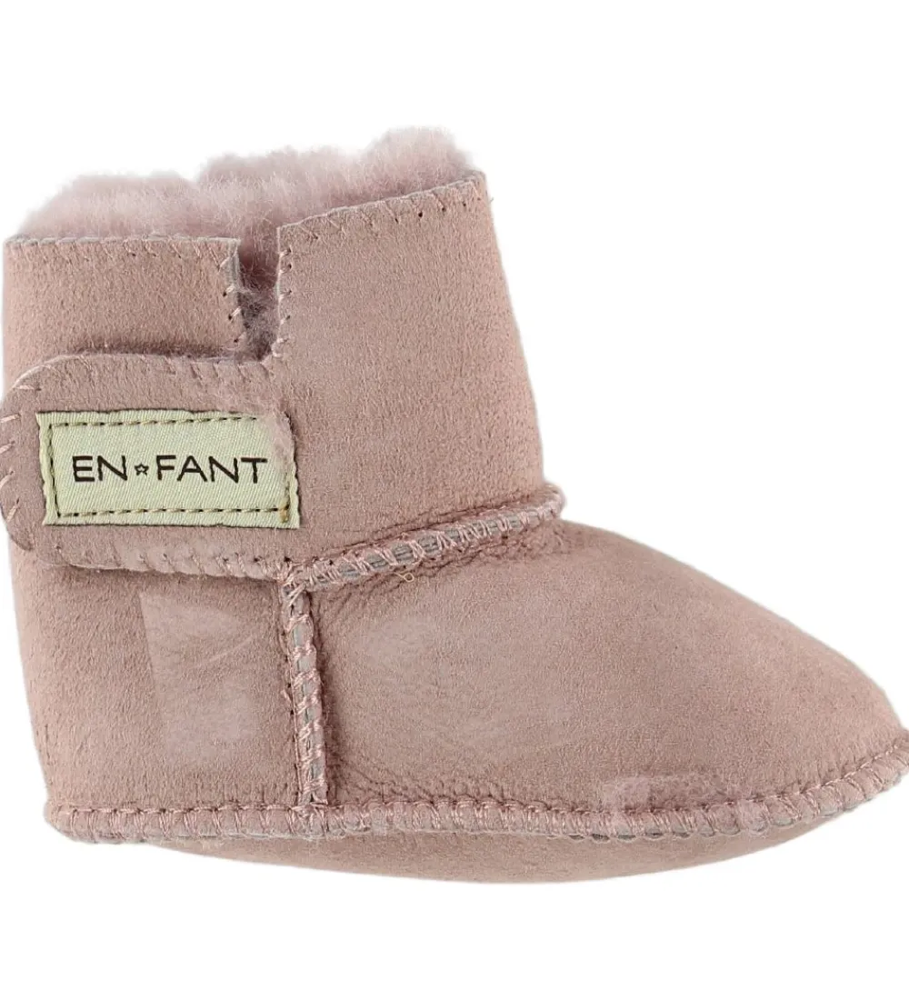 En Fant Skindfutter|Lammeskindsfutter m. For - Rosa