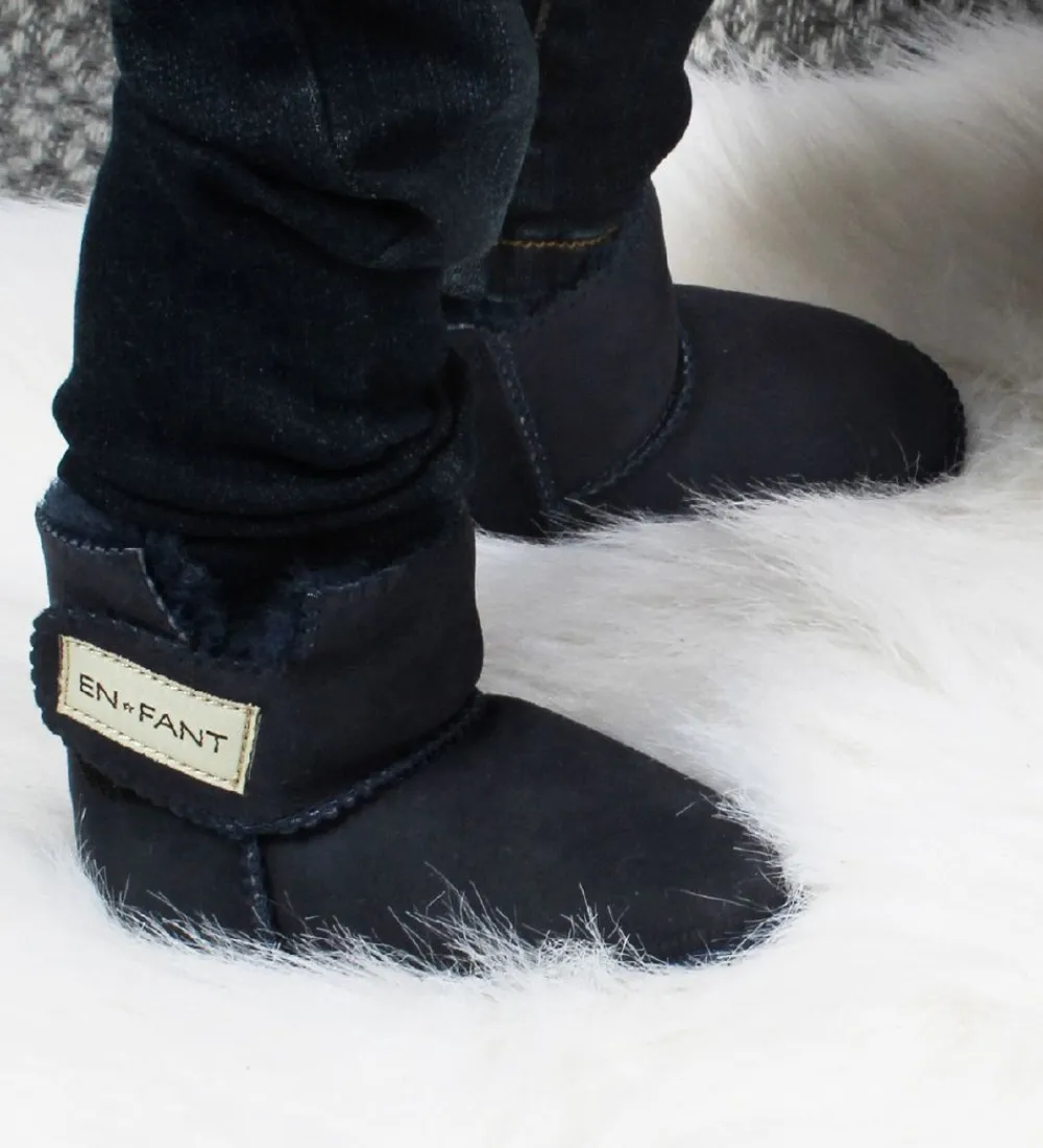 En Fant Skindfutter>Lammeskindsfutter m. For - Navy