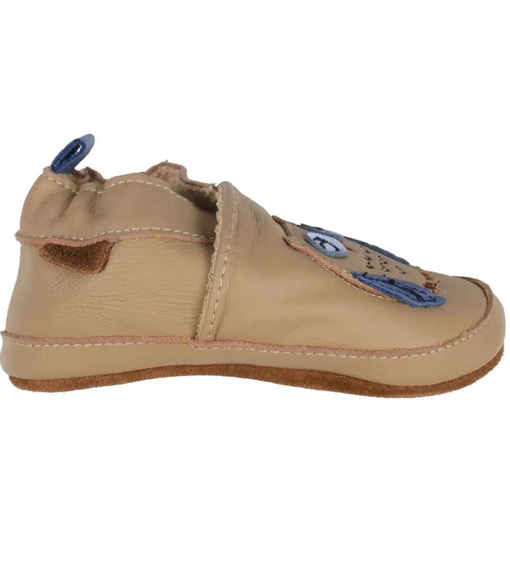 En Fant Skindfutter>Skindfutter - Beige m. Ugle