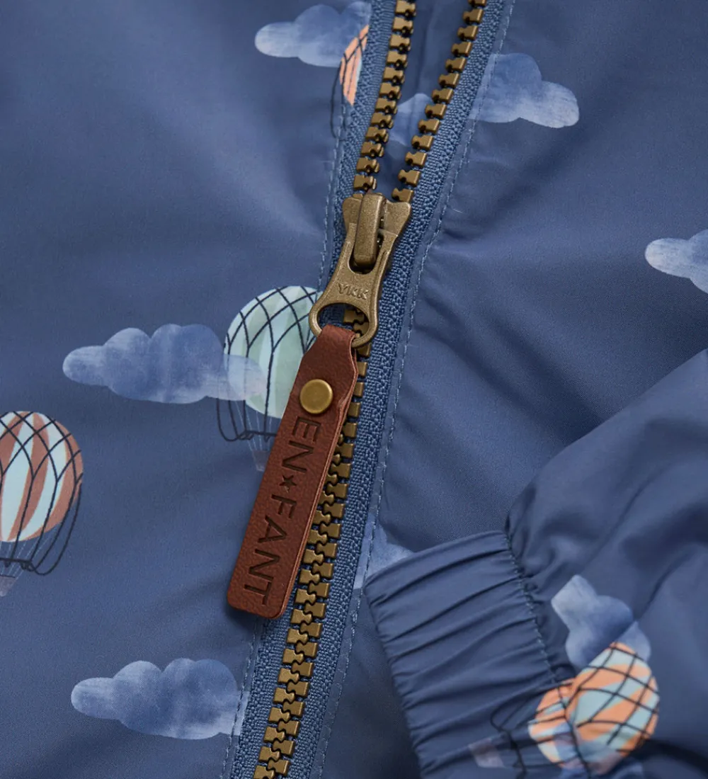 Børn En Fant Sommerjakker|Sommerjakke - Vintage Indigo m. Luftballoner