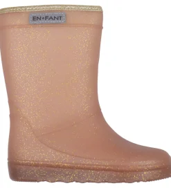 En Fant Gummistøvler|Termostøvler m. Glimmer - Rose Taupe