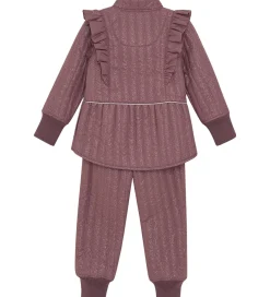 Børn En Fant Termotøj>Termotøj - Rose Taupe m. Flæser/Glitter