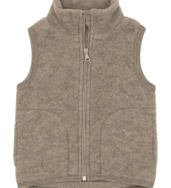 Børn Engel Veste|Vest - Uld - Walnut Melange